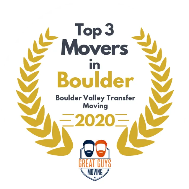 Top 3 Movers in Arvada, CO 2020 award