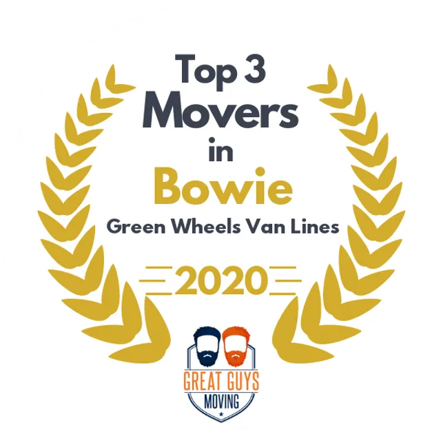 Top 3 Movers in Bowie, MD 2020 award