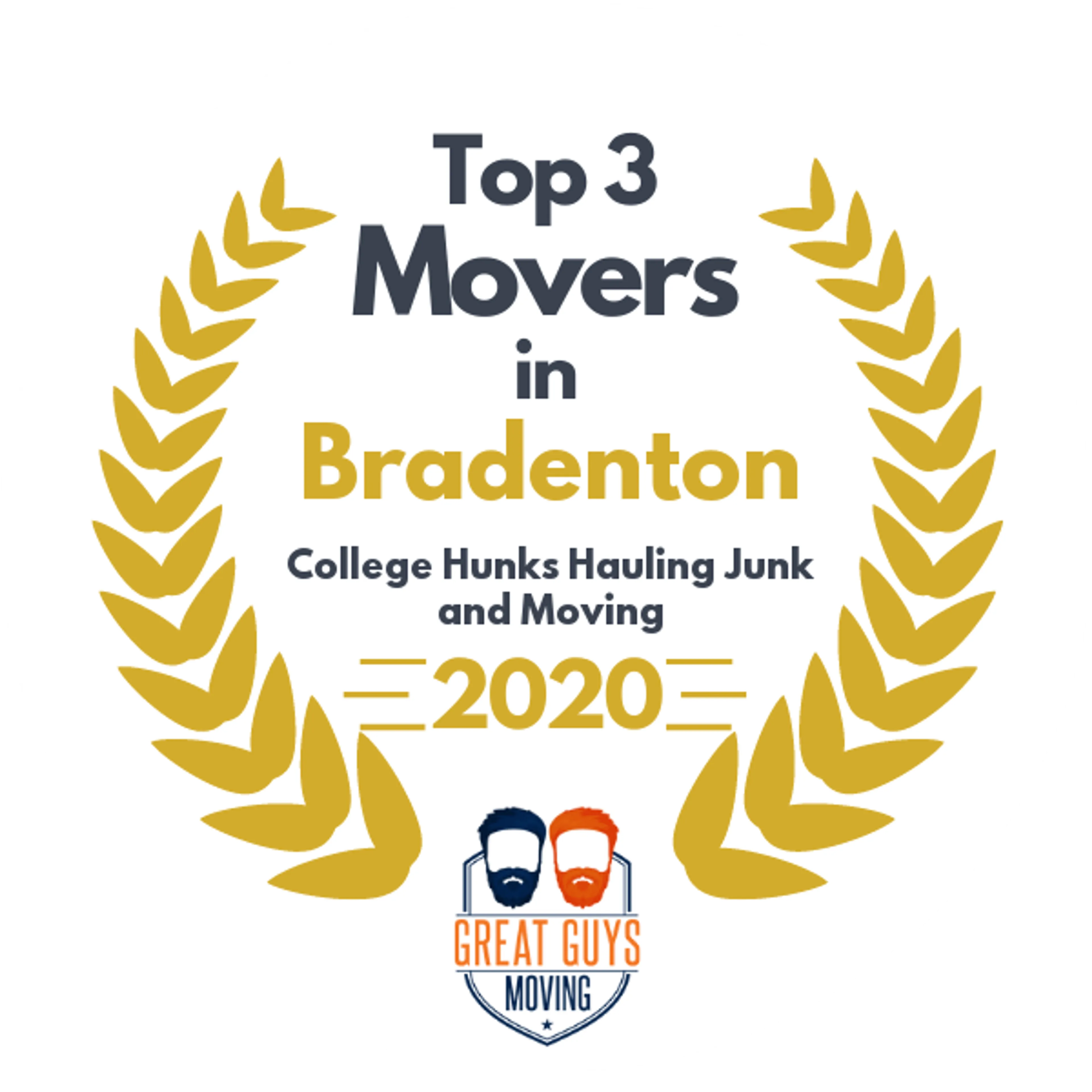 Top 3 Movers in North Port, FL 2020 award