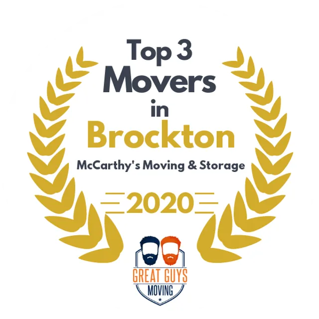 Top 3 Movers in Brockton, MA 2020 award