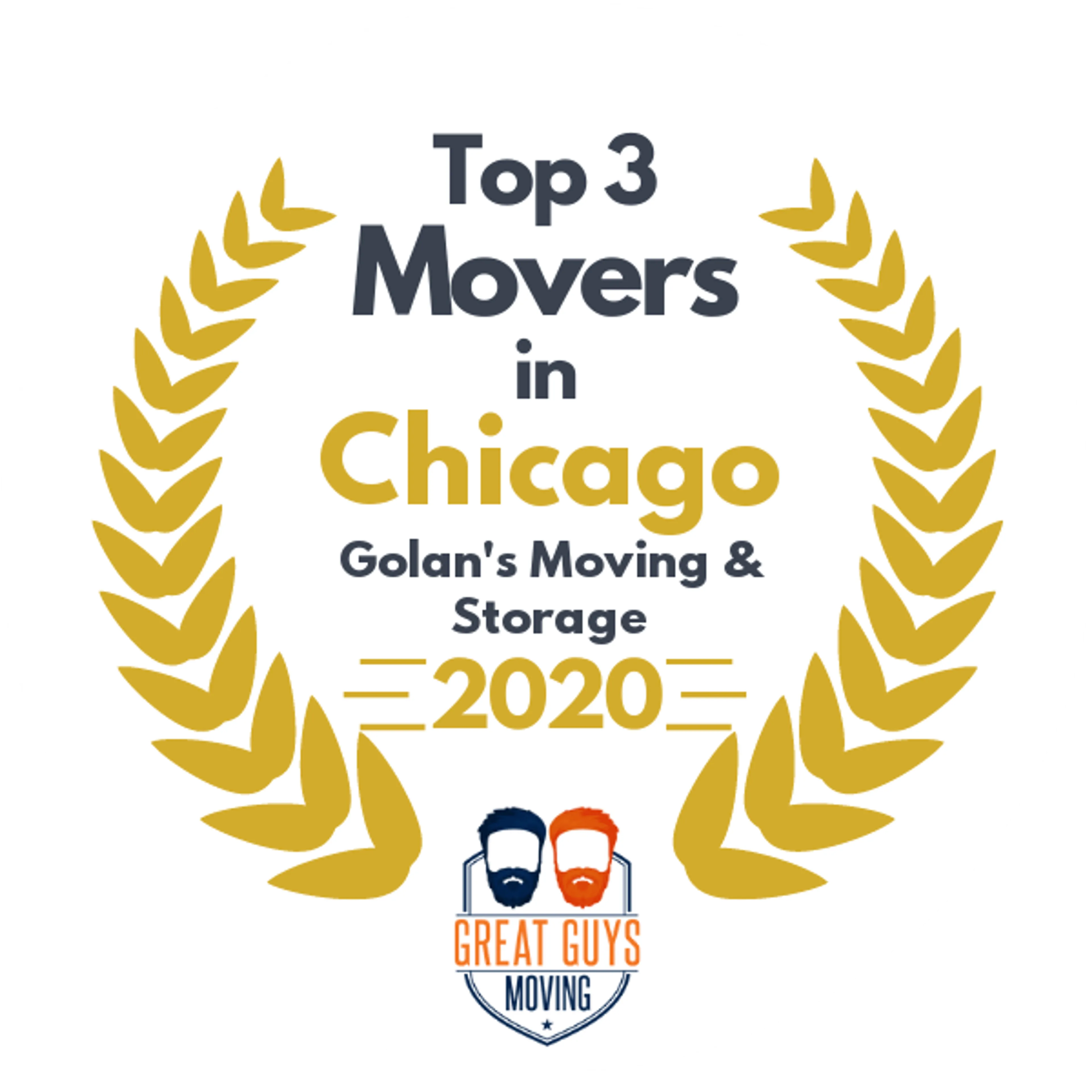 Top 3 Movers in Chicago, IL 2020 award