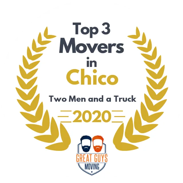 Top 3 Movers in Chico, CA 2020 award