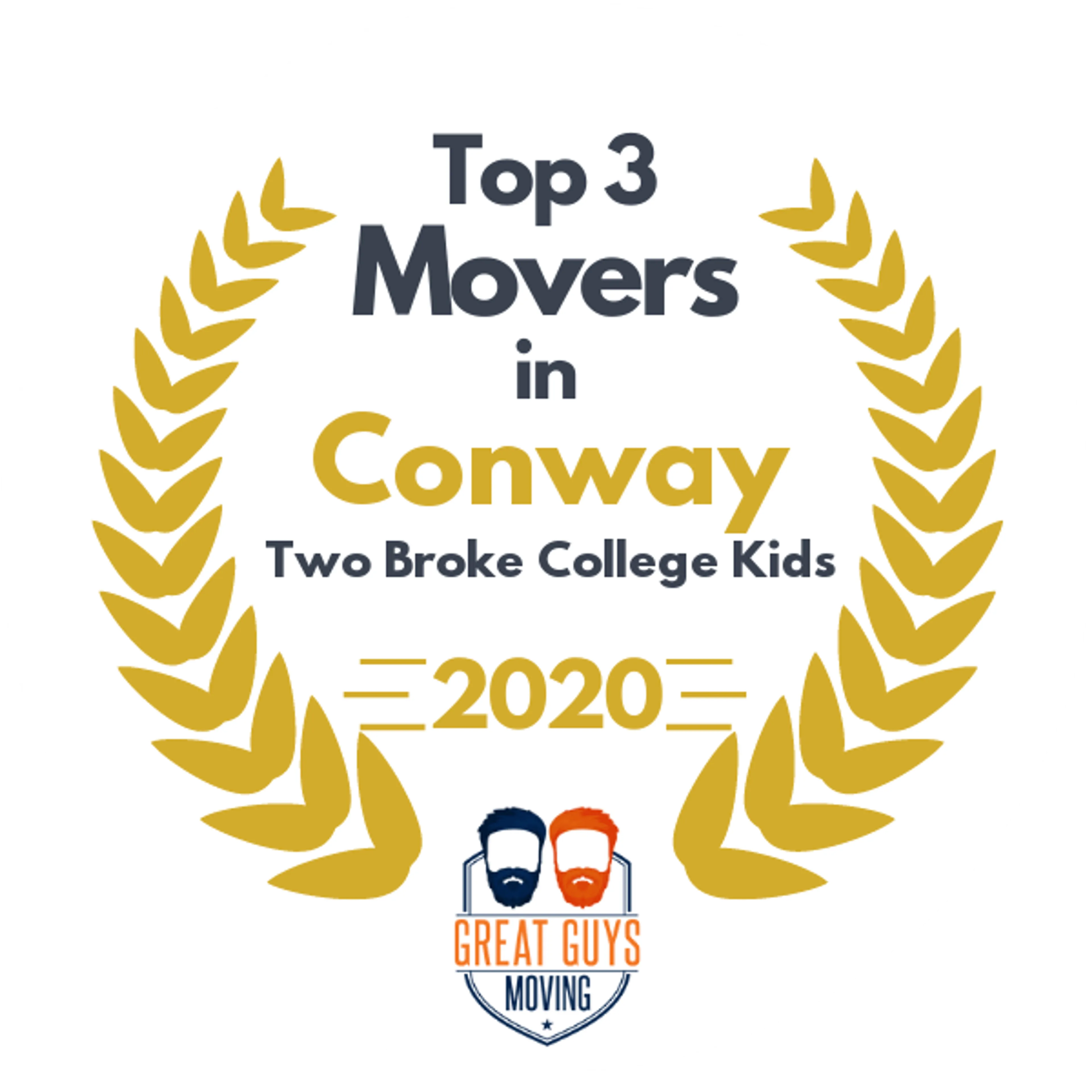 Top 3 Movers in Little Rock, AR 2020 award