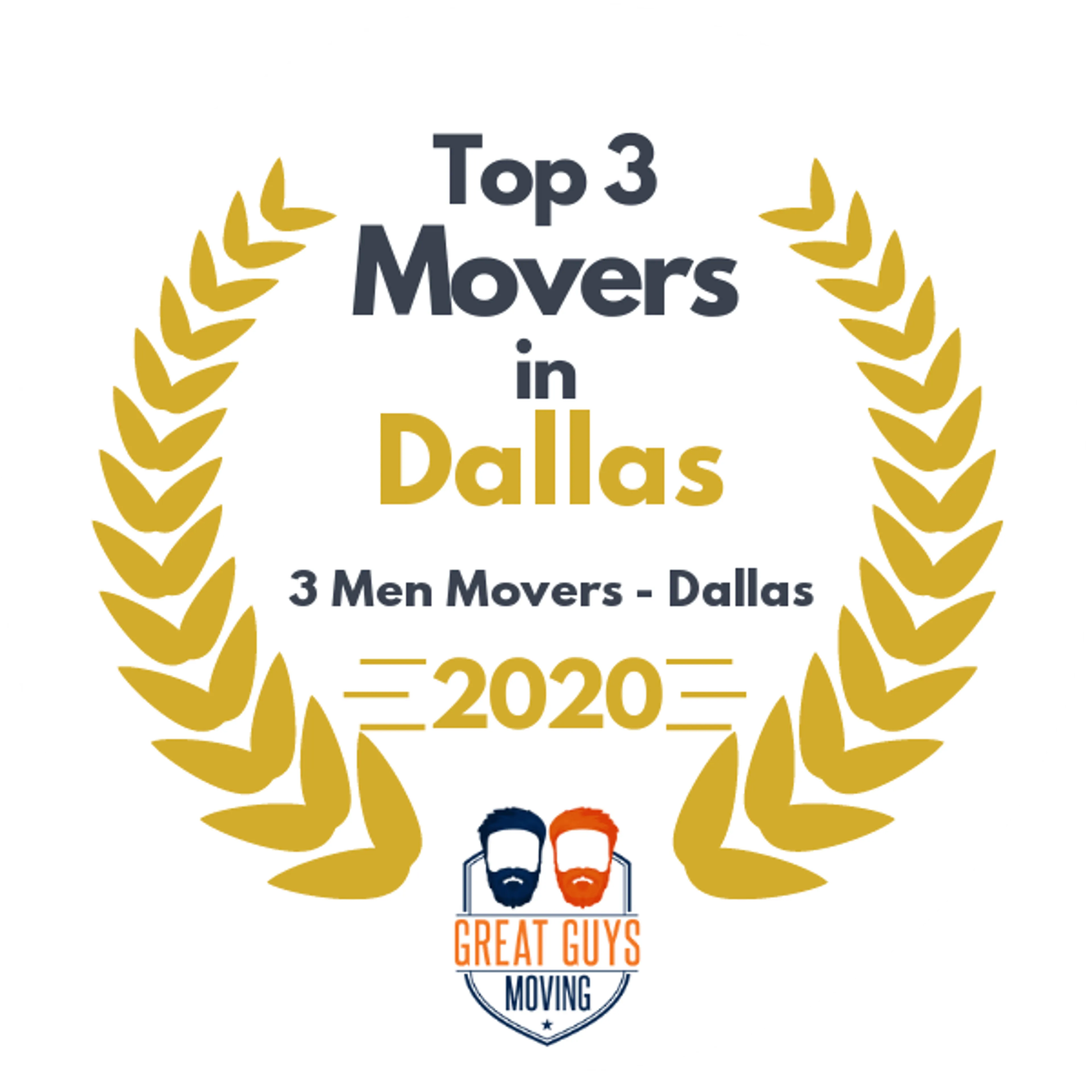 Top 3 Movers in Dallas, TX 2020 award
