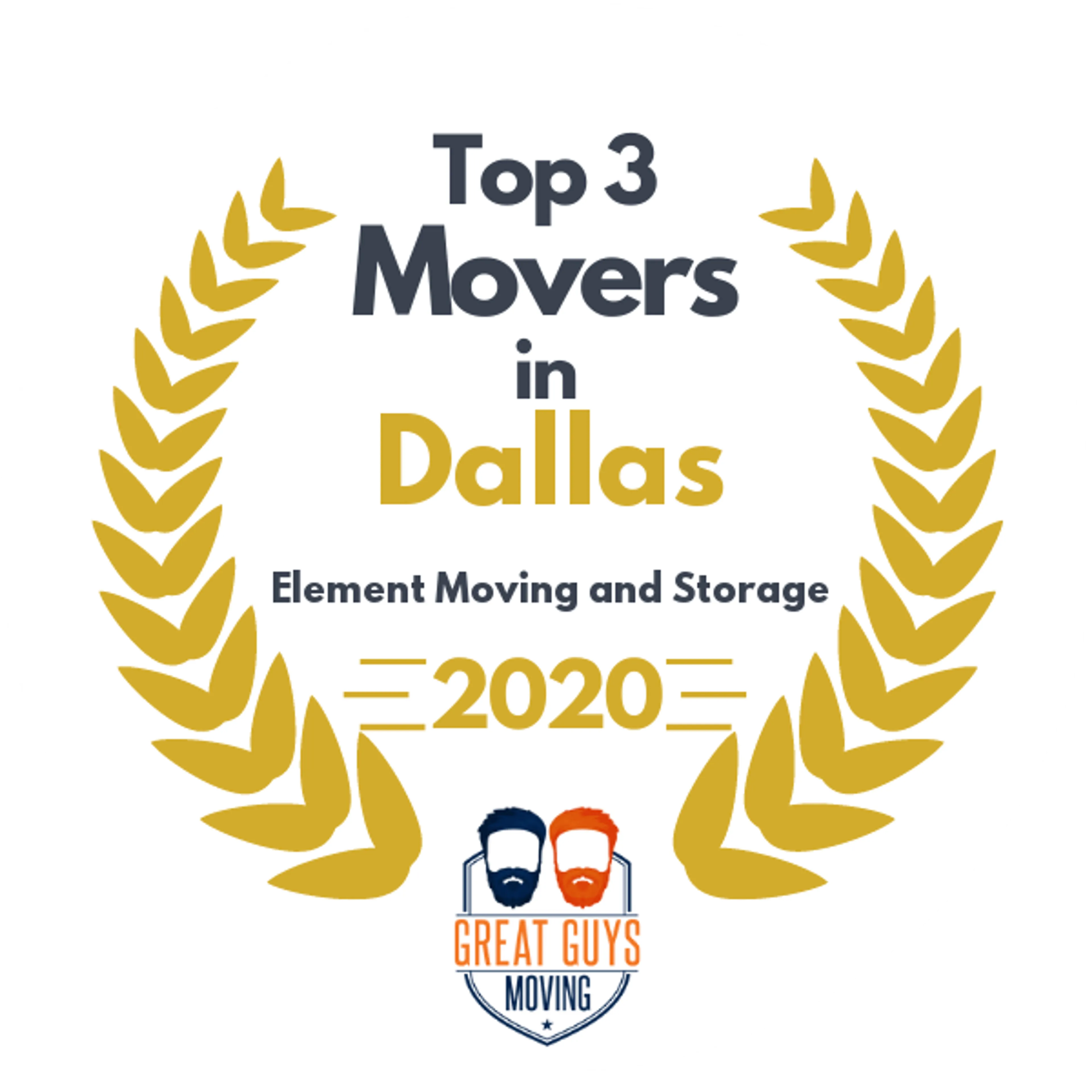 Top 3 Movers in Dallas, TX 2020 award