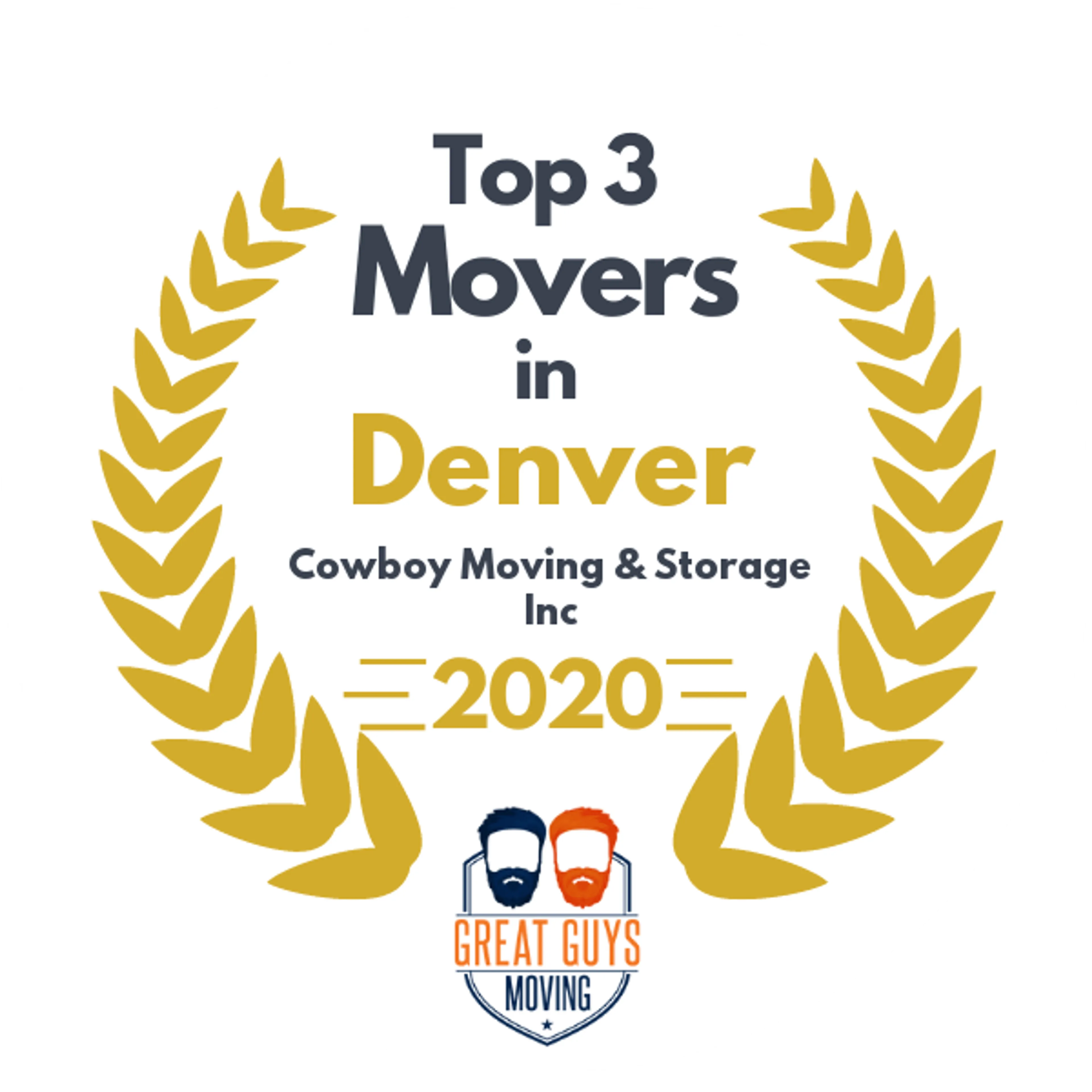 Top 3 Movers in Denver, CO 2020 award
