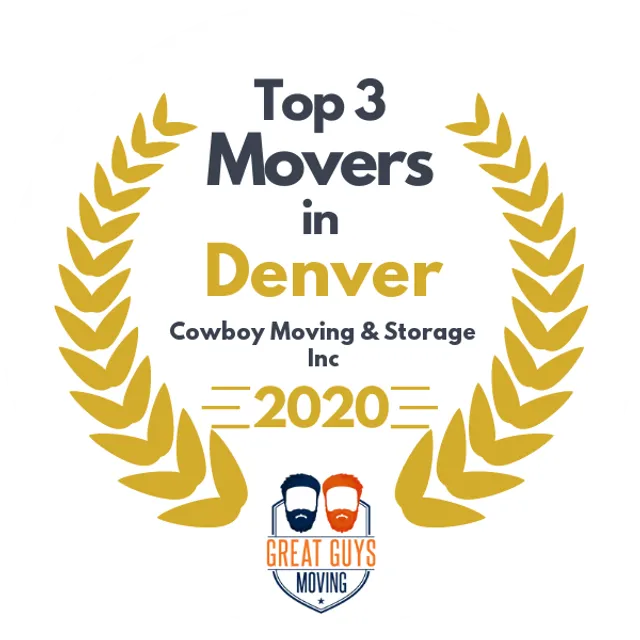 Top 3 Movers in Denver, CO 2020 award