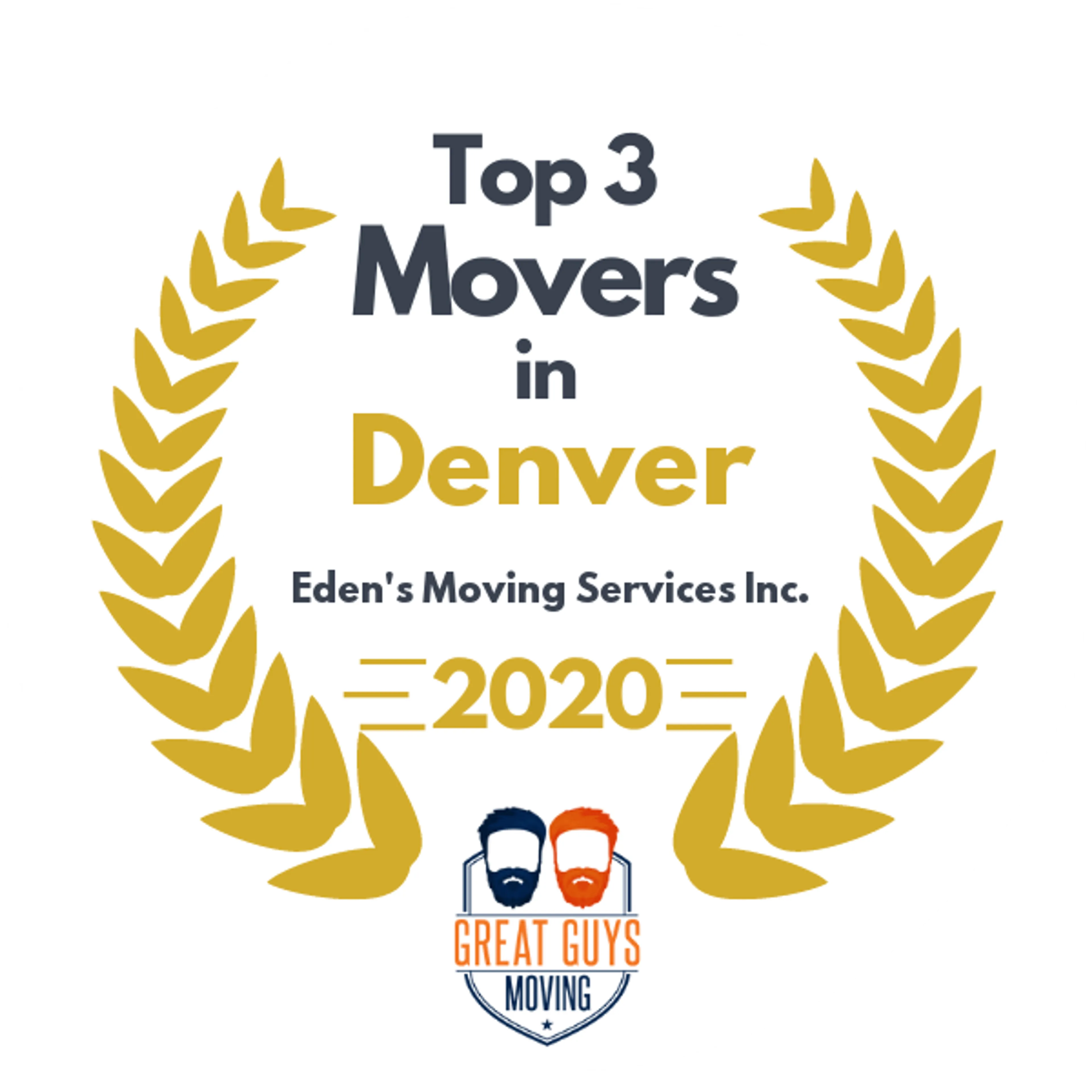 Top 3 Movers in Denver, CO 2020 award
