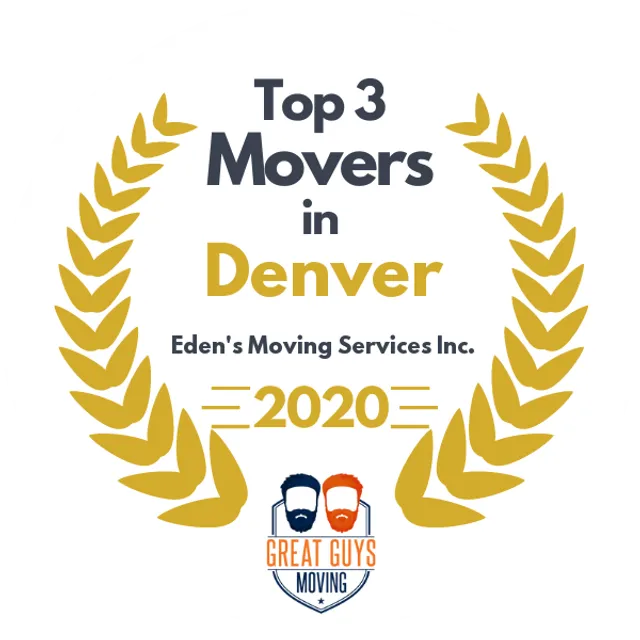 Top 3 Movers in Denver, CO 2020 award