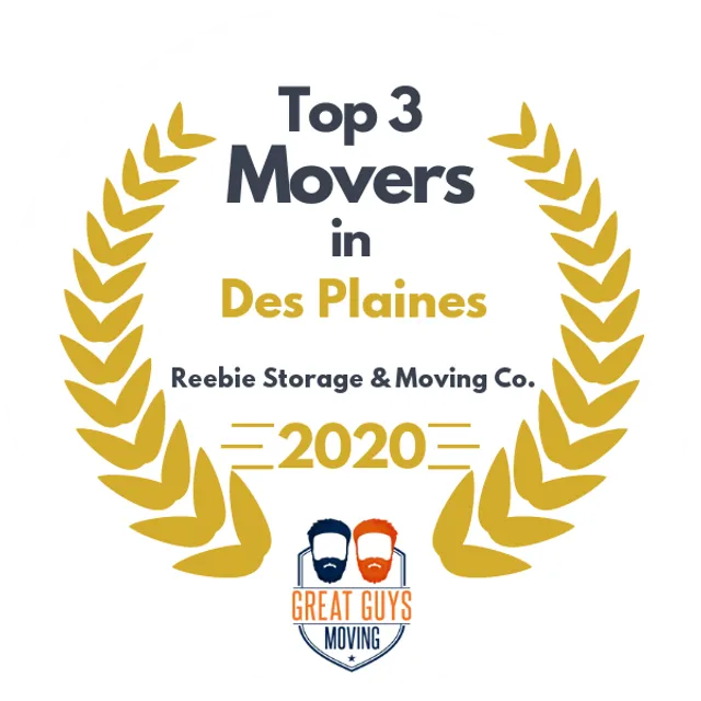 Top 3 Movers in Naperville, IL 2020 award