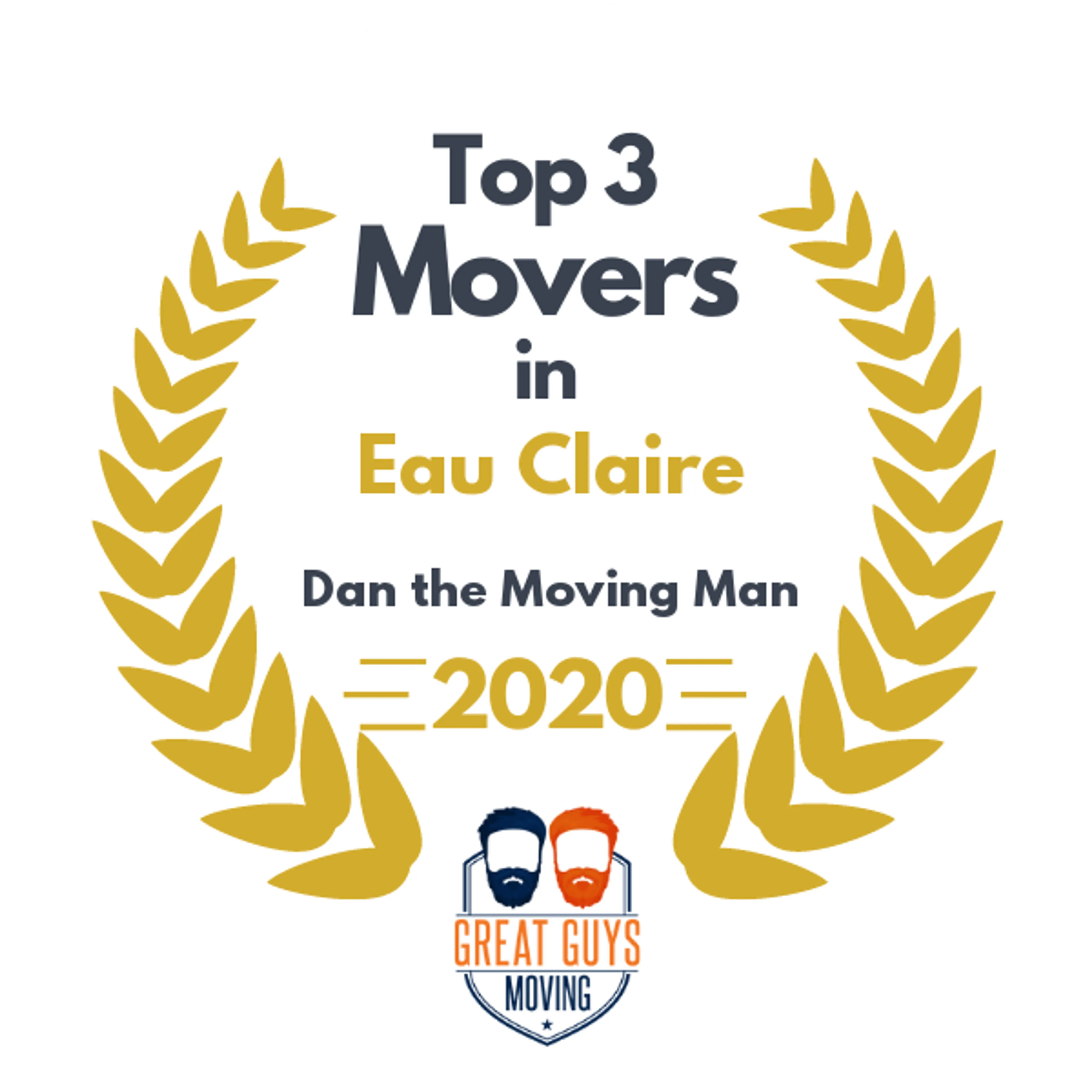 Top 3 Movers in Eau Claire, WI 2020 award