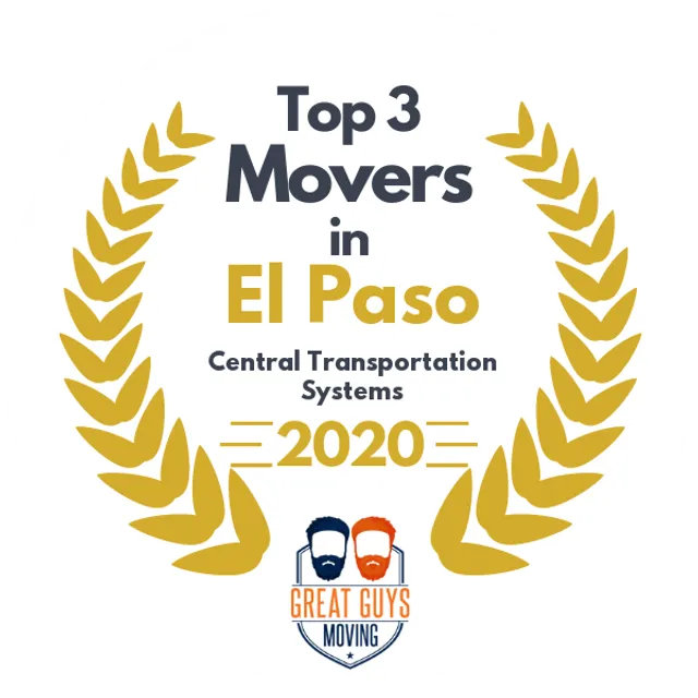 Top 3 Movers in El Paso, TX 2020 award