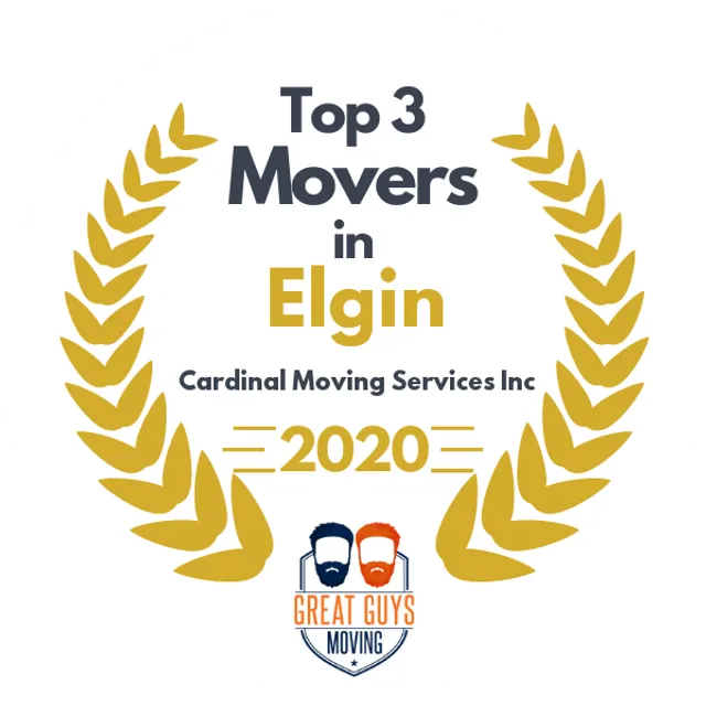 Top 3 Movers in Elgin, IL 2020 award