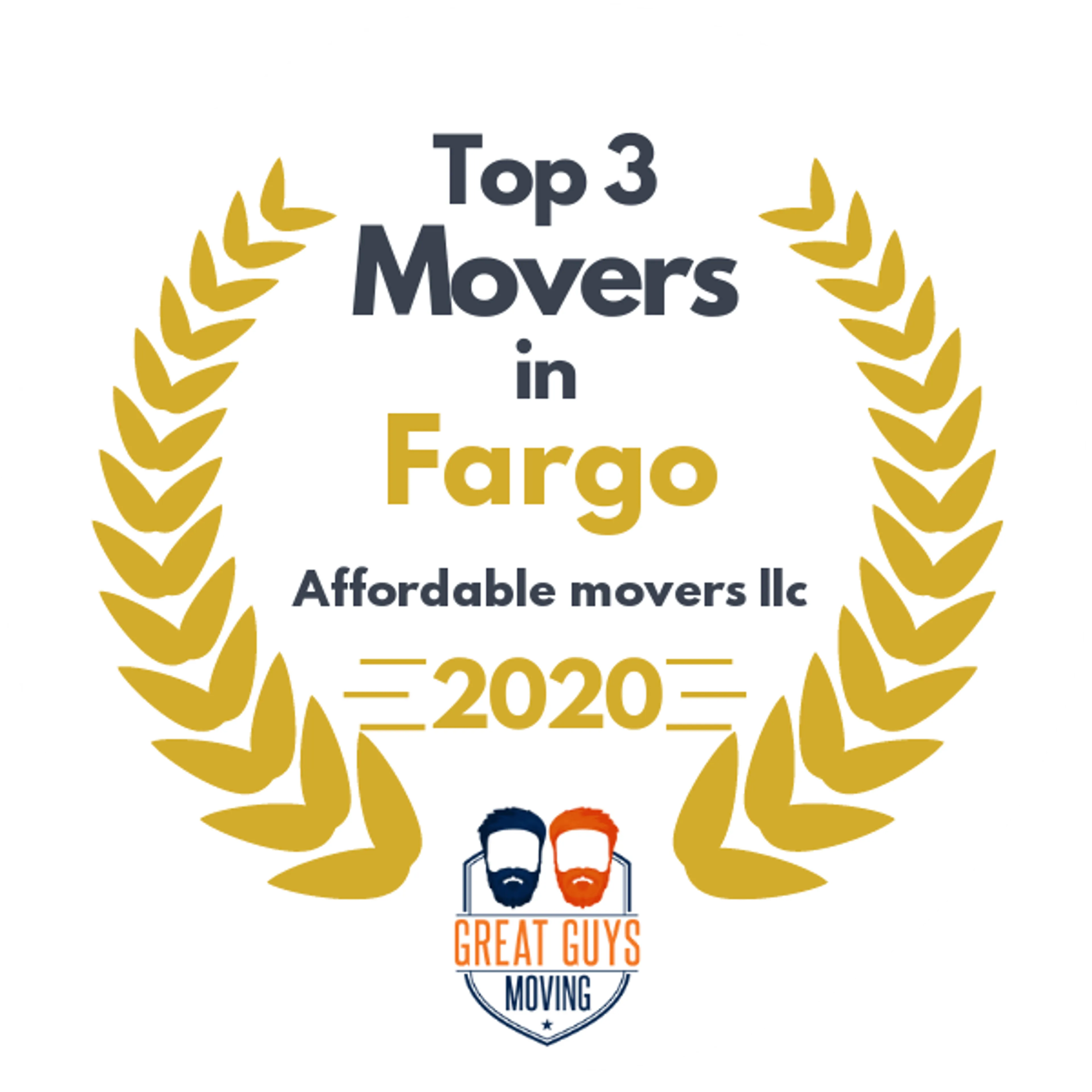 Top 3 Movers in Fargo, ND 2020 award