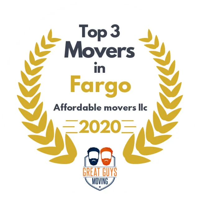 Top 3 Movers in Fargo, ND 2020 award