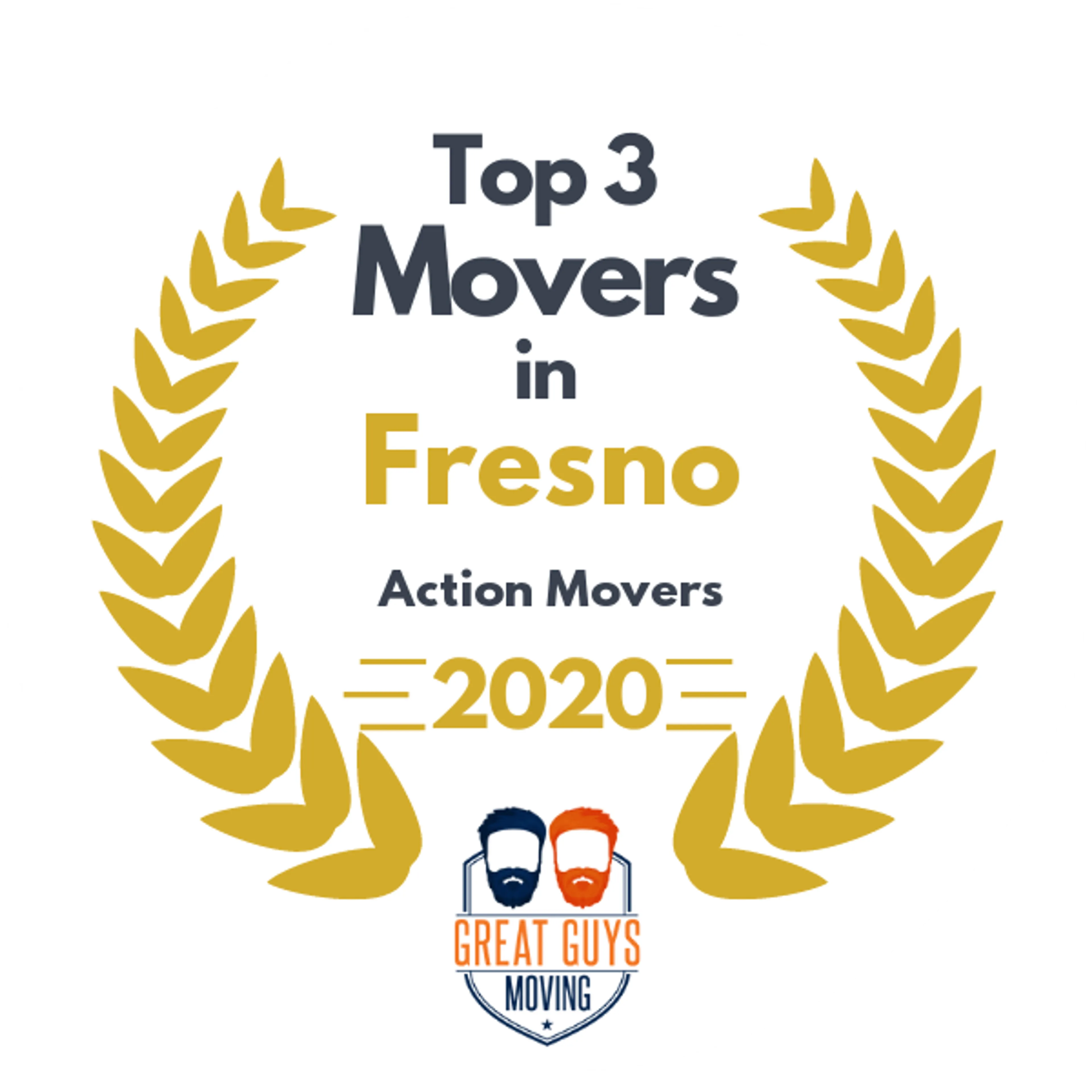 Top 3 Movers in Fresno, CA 2020 award