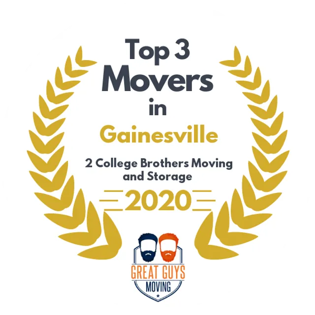 Top 3 Movers in Gainesville, FL 2020 award