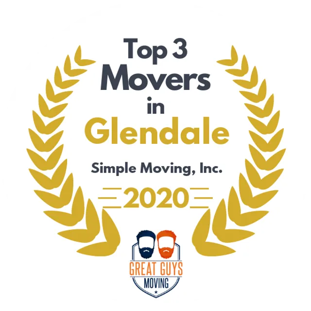 Top 3 Movers in Los Angeles, CA 2020 award