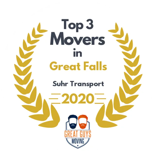 Top 3 Movers in Great Falls, MT 2020 award