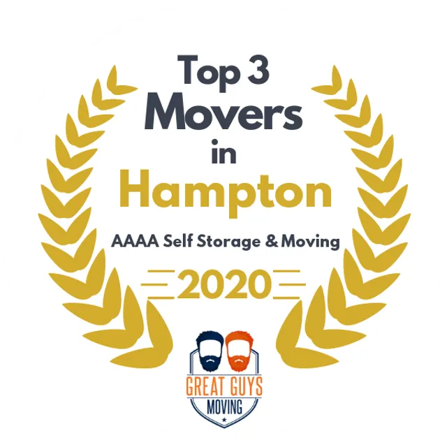 Top 3 Movers in Newport News, VA 2020 award