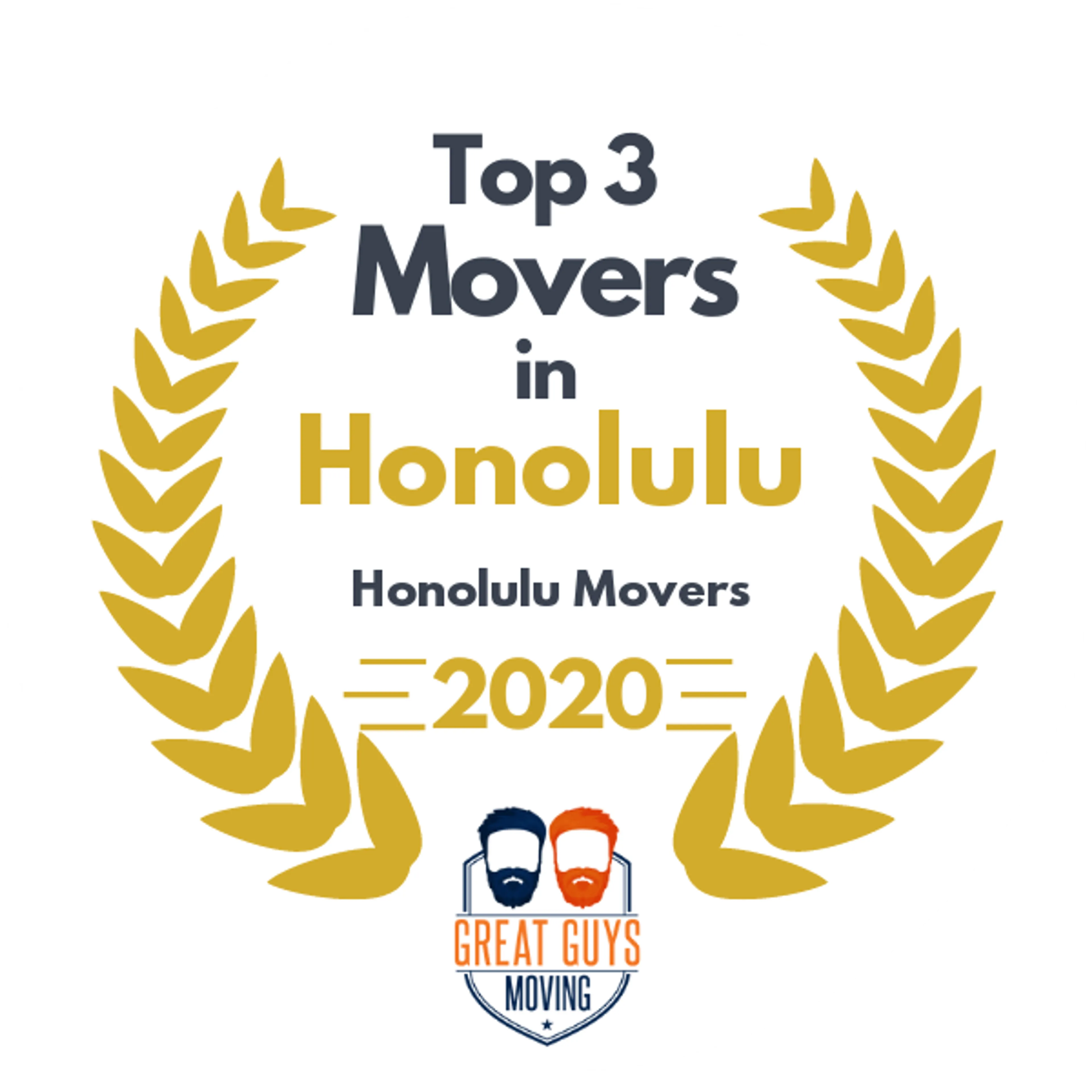 Top 3 Movers in Honolulu, HI 2020 award