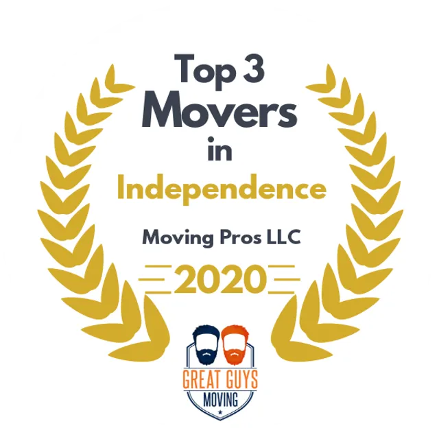 Top 3 Movers in Independence, MO 2020 award