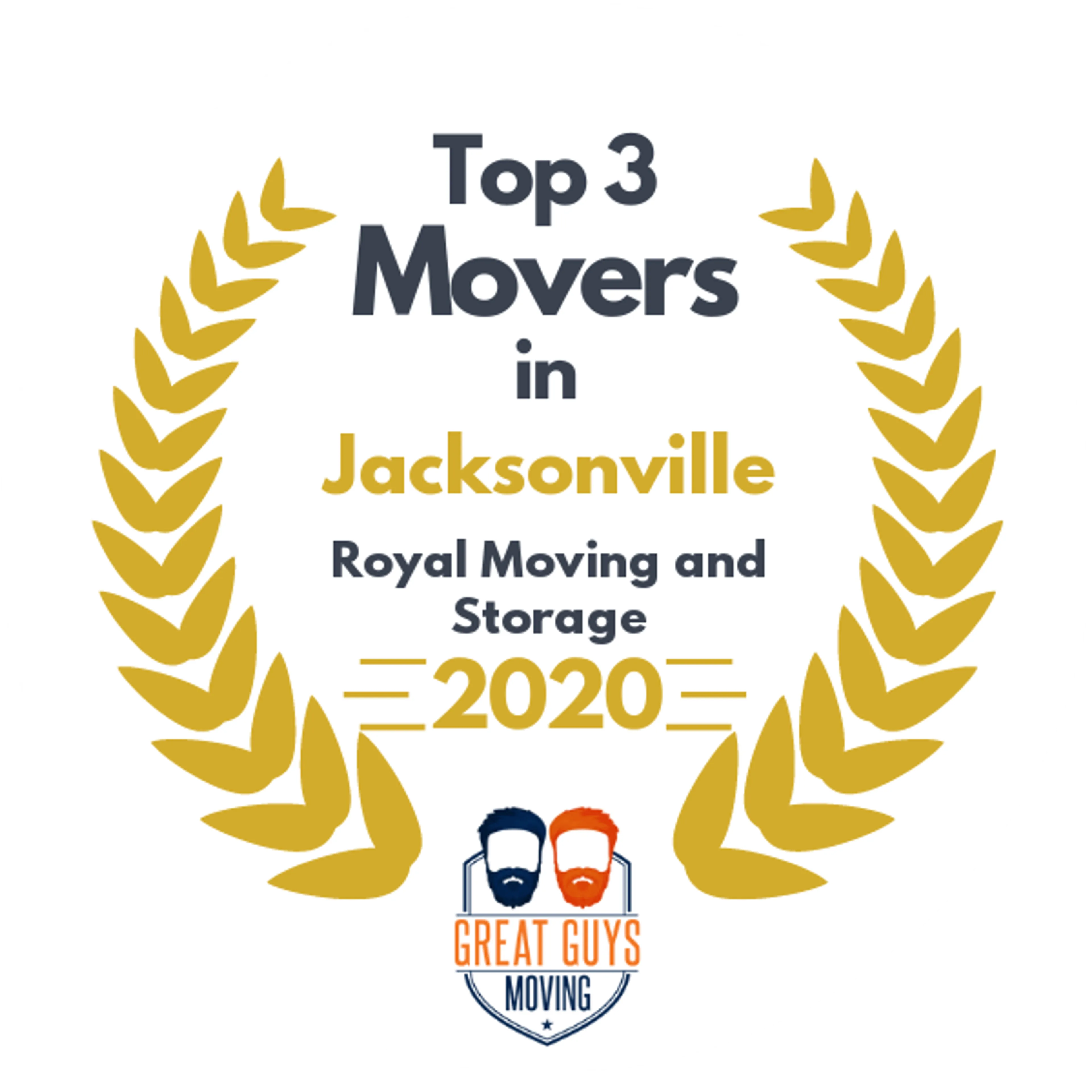Top 3 Movers in Jacksonville, FL 2020 award