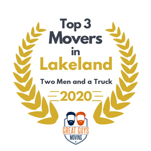 Top 3 Movers in Lakeland, FL 2020 award