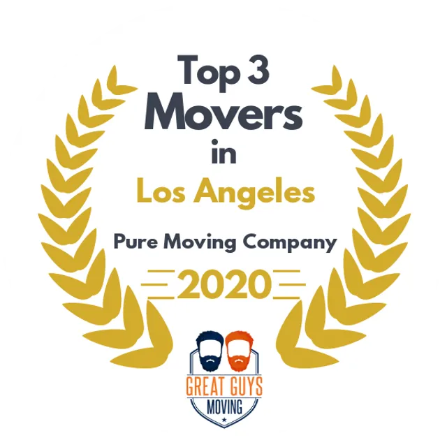 Top 3 Movers in Los Angeles, CA 2020 award