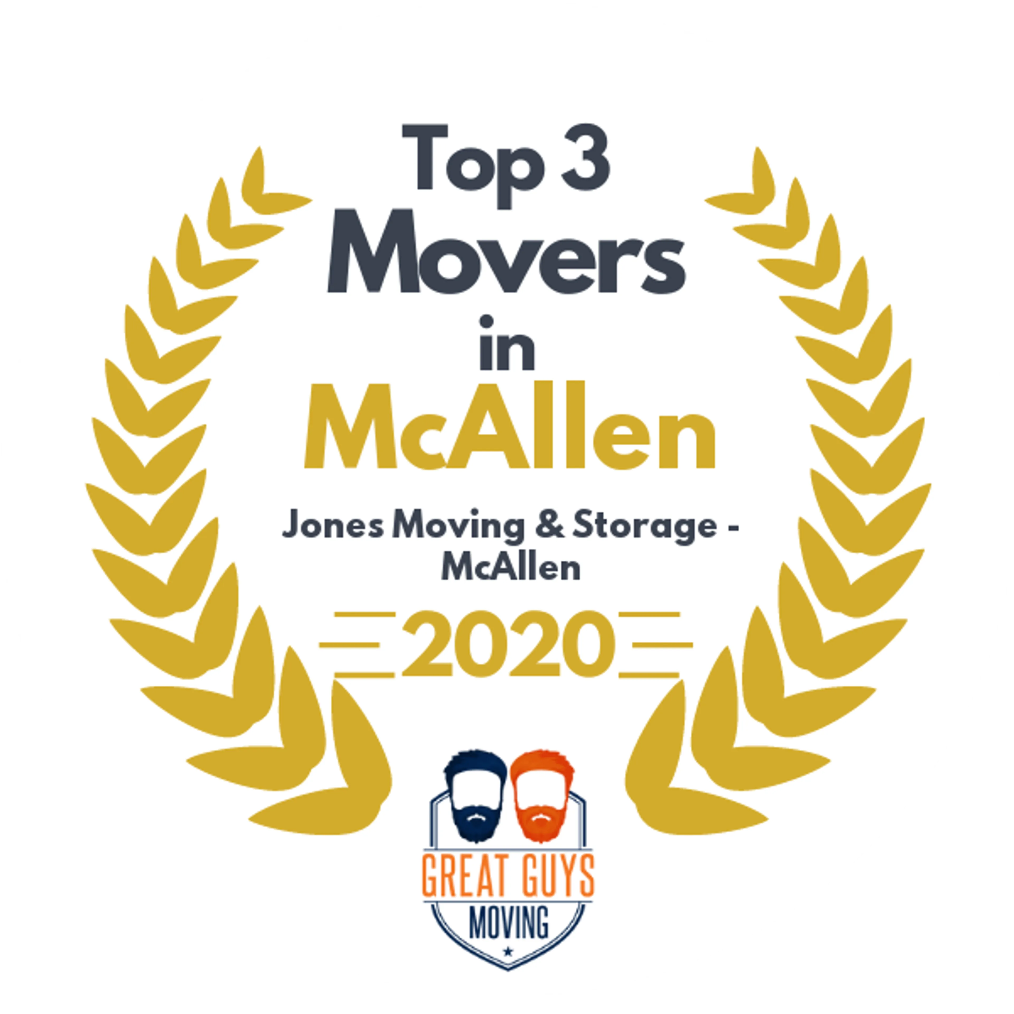 Top 3 Movers in Brownsville, TX 2020 award