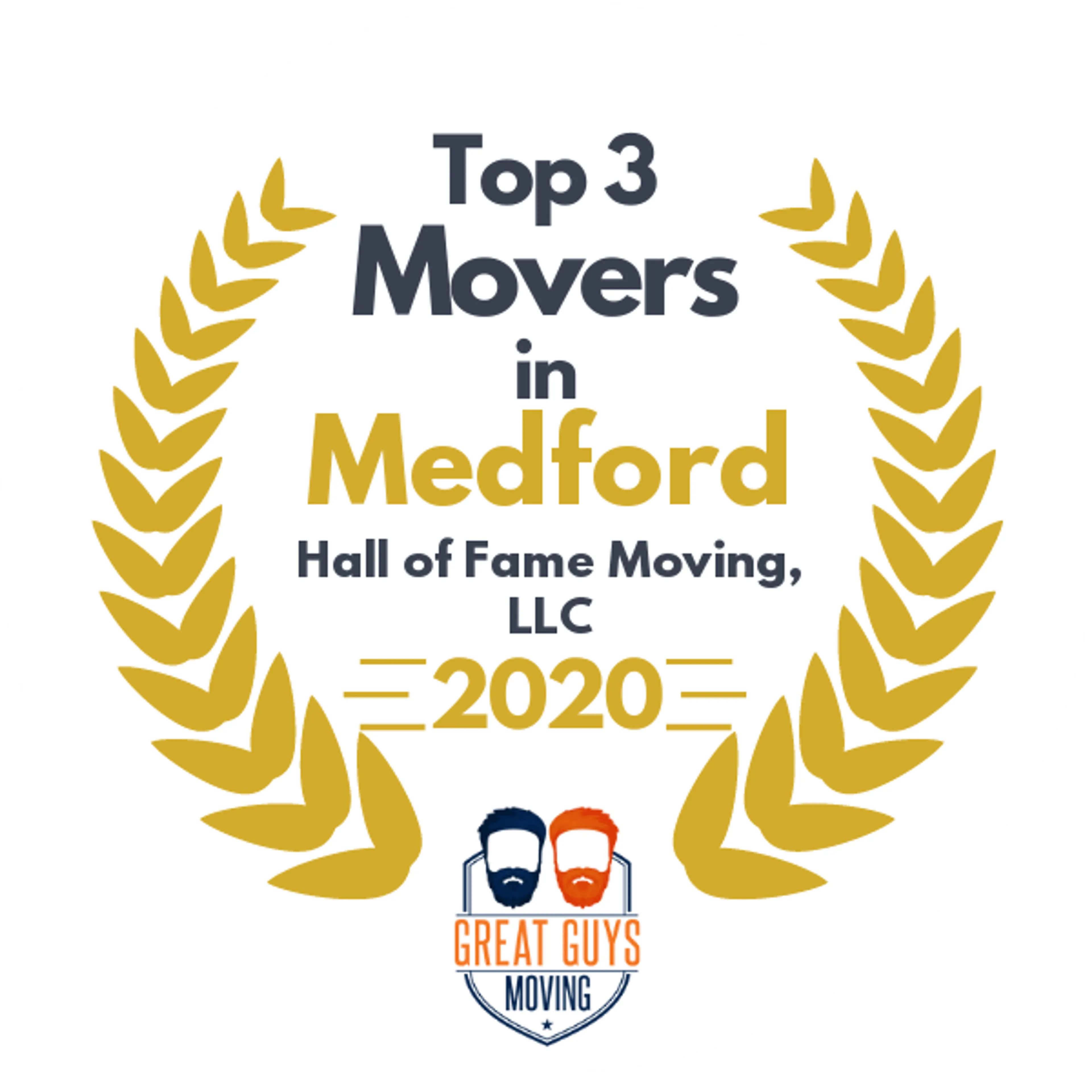 Top 3 Movers in Salem, OR 2020 award