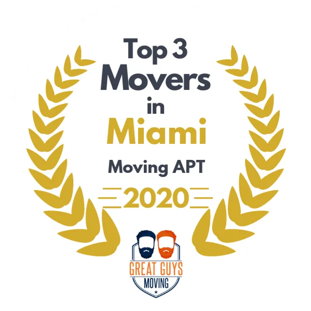 Top 3 Movers in Miami, FL 2020 award