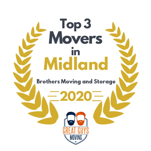 Top 3 Movers in Midland, TX 2020 award