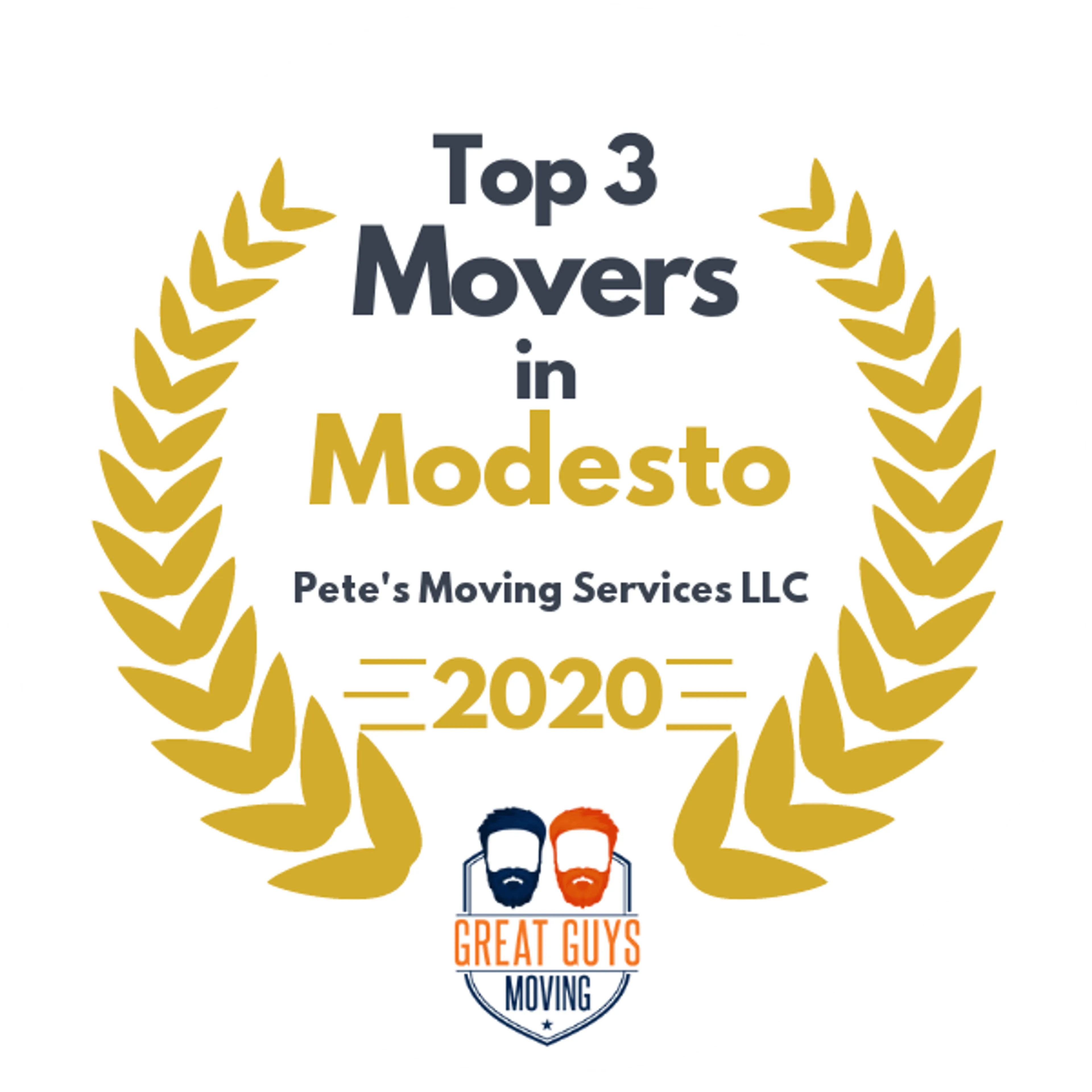 Top 3 Movers in Fresno, CA 2020 award