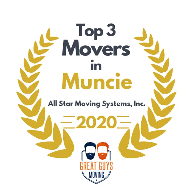 Top 3 Movers in Muncie, IN 2020 award