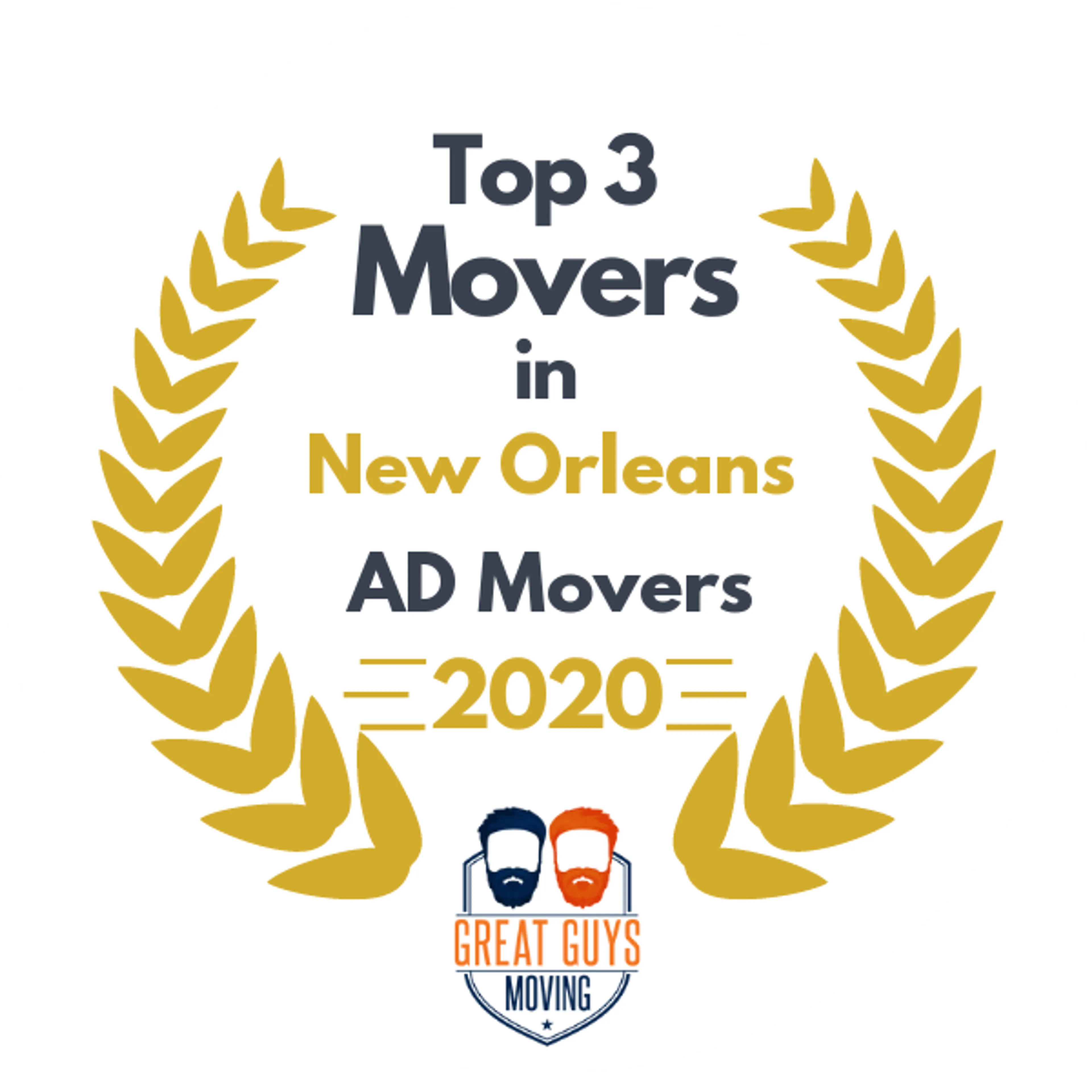 Top 3 Movers in New Orleans, LA 2020 award