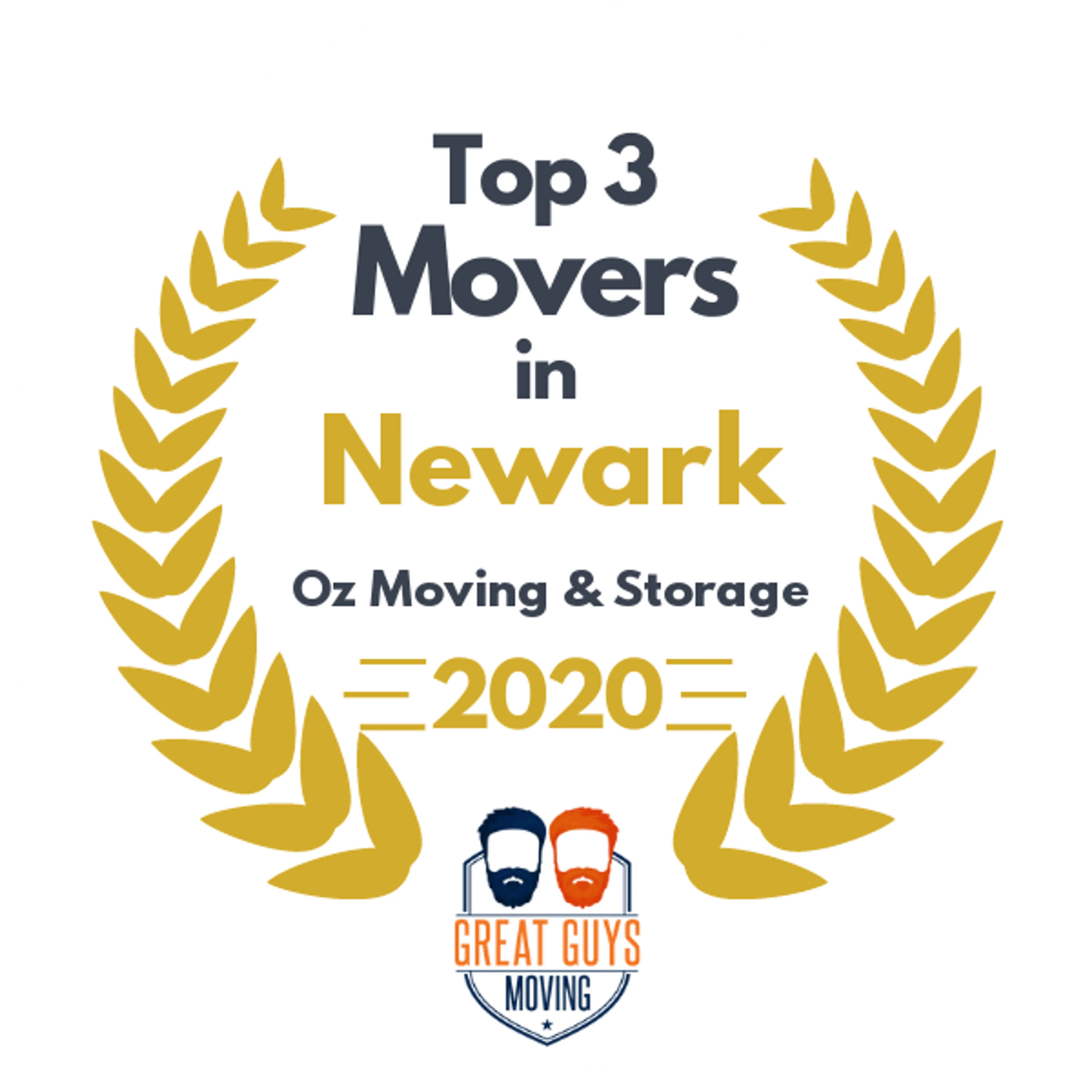 Top 3 Movers in Elizabeth, NJ 2020 award