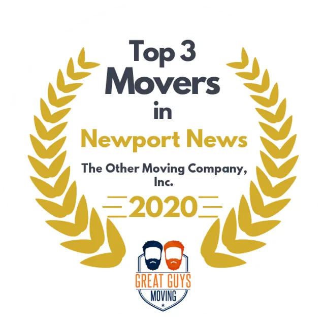 Top 3 Movers in Newport News, VA 2020 award