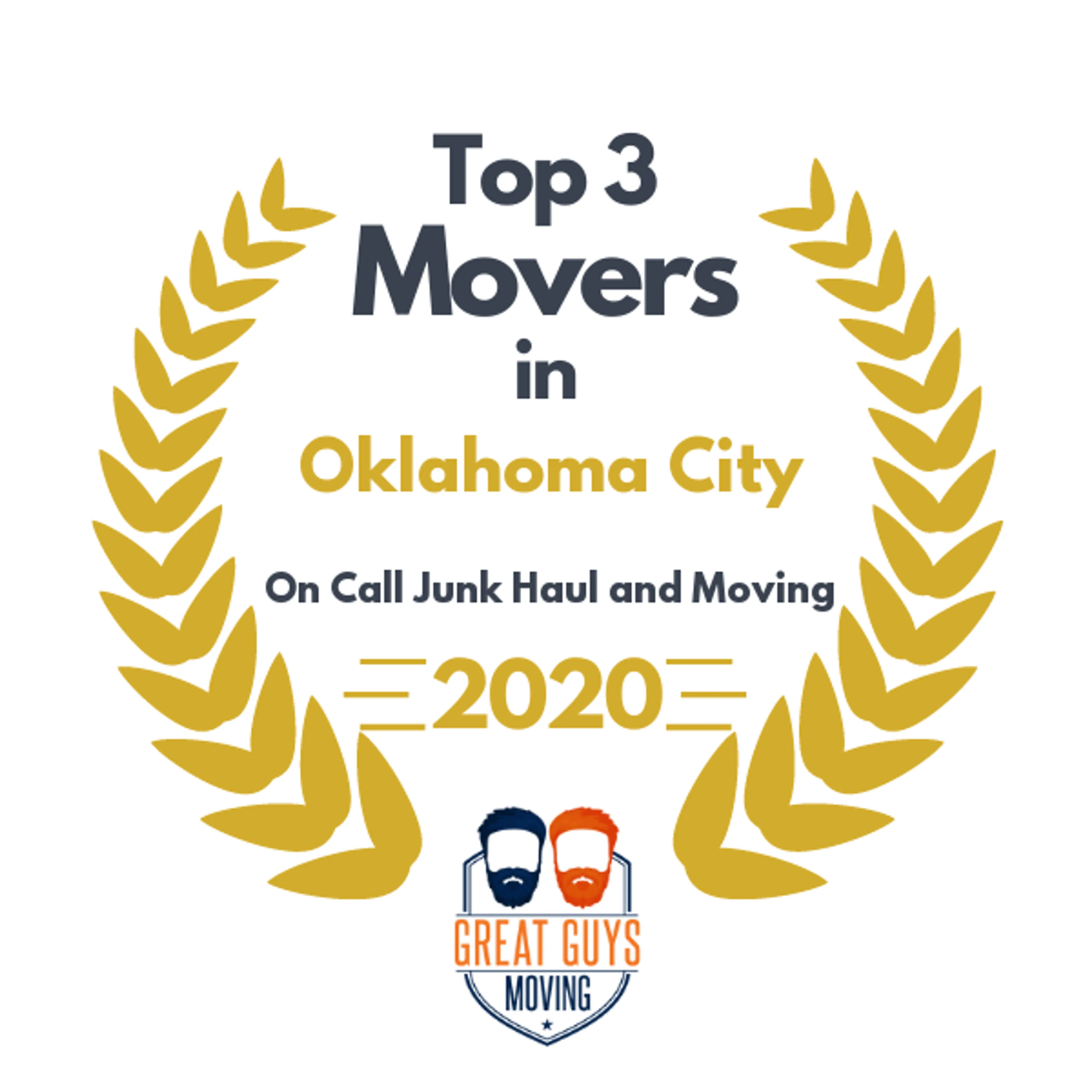 Top 3 Movers in Oklahoma City, OK 2020 award