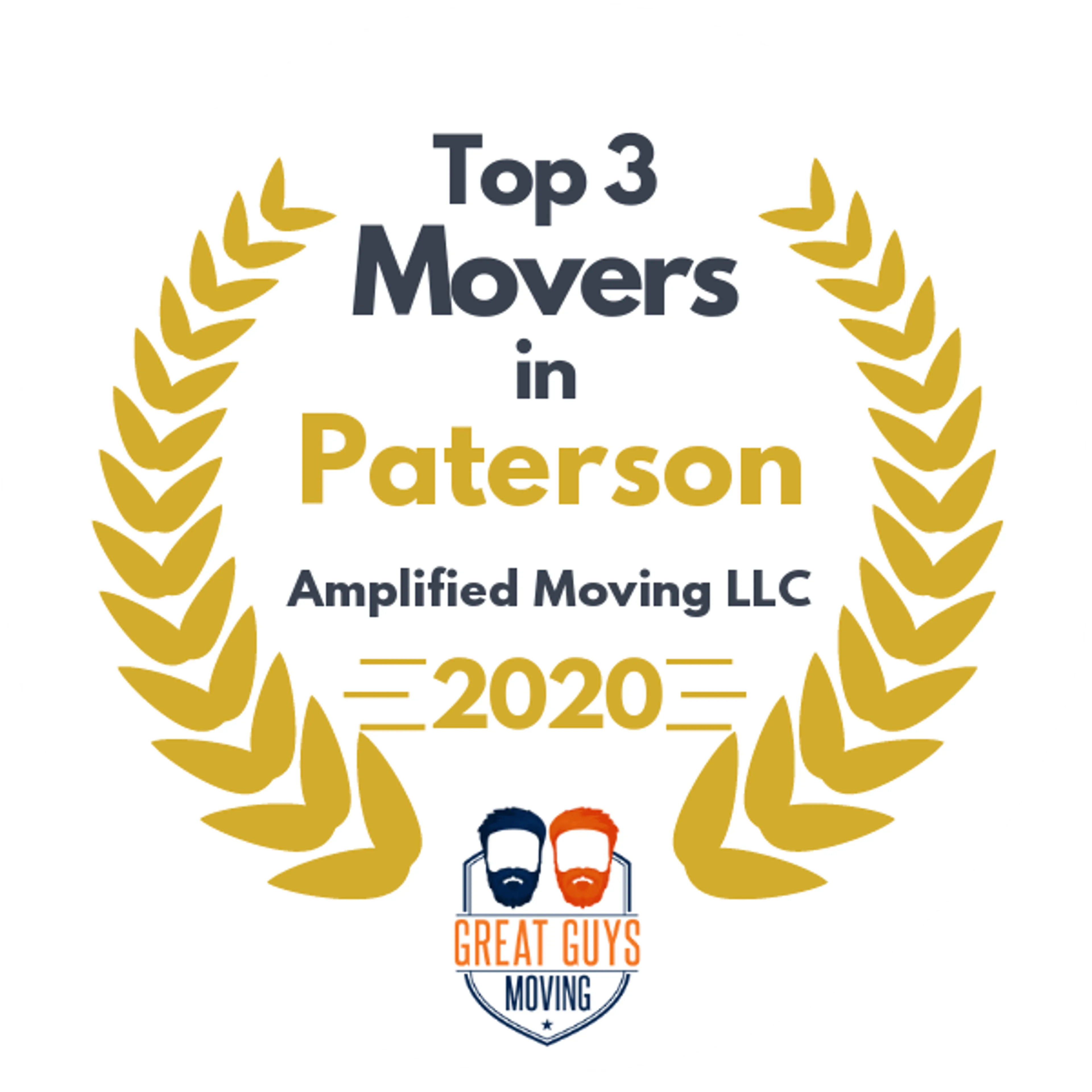 Top 3 Movers in Paterson, NJ 2020 award