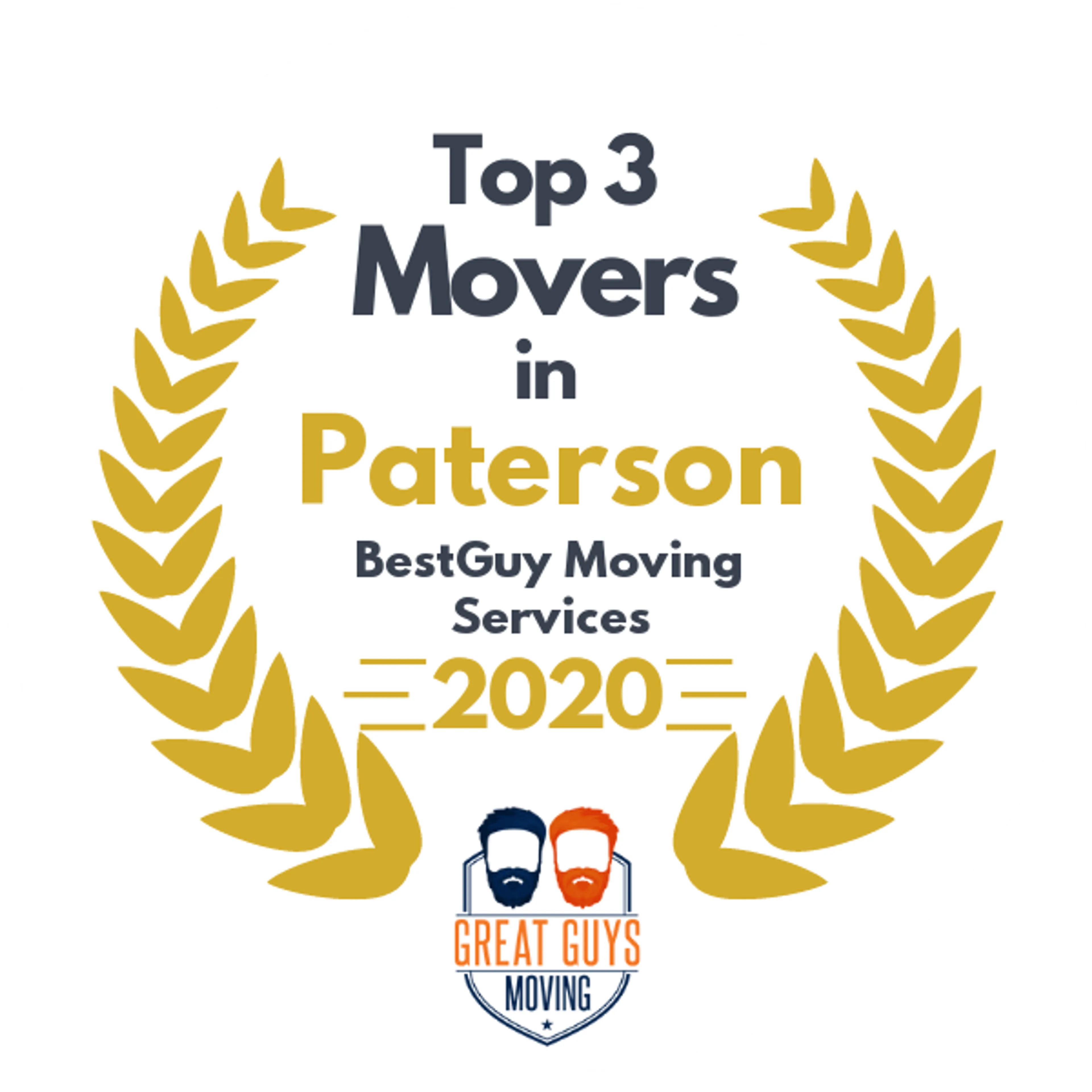 Top 3 Movers in Paterson, NJ 2020 award