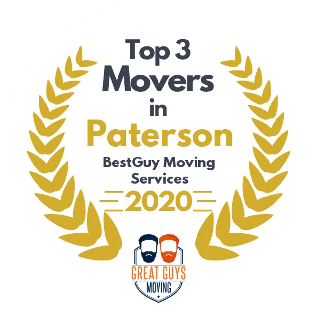 Top 3 Movers in Paterson, NJ 2020 award