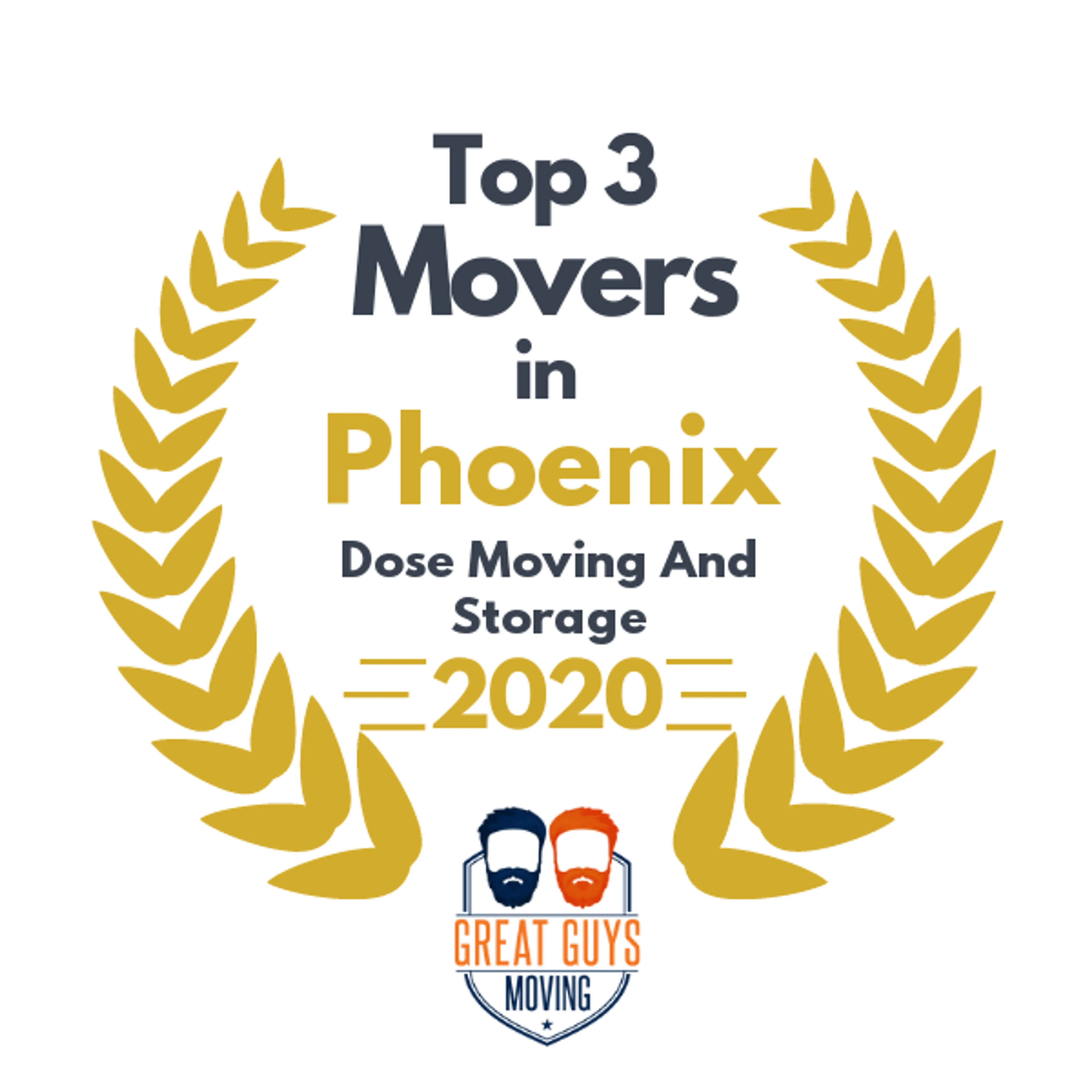 Top 3 Movers in Phoenix, AZ 2020 award