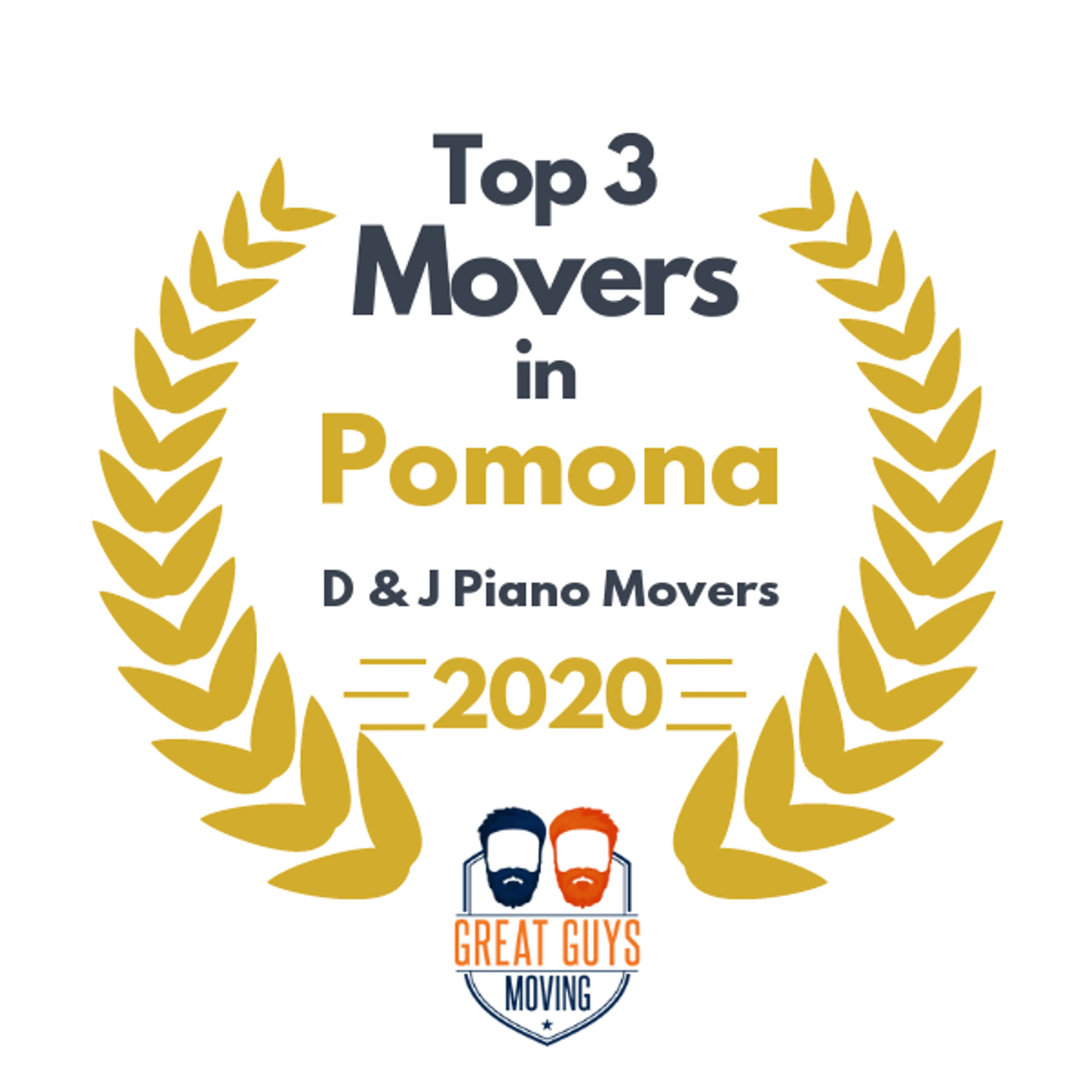 Top 3 Movers in Pomona, CA 2020 award