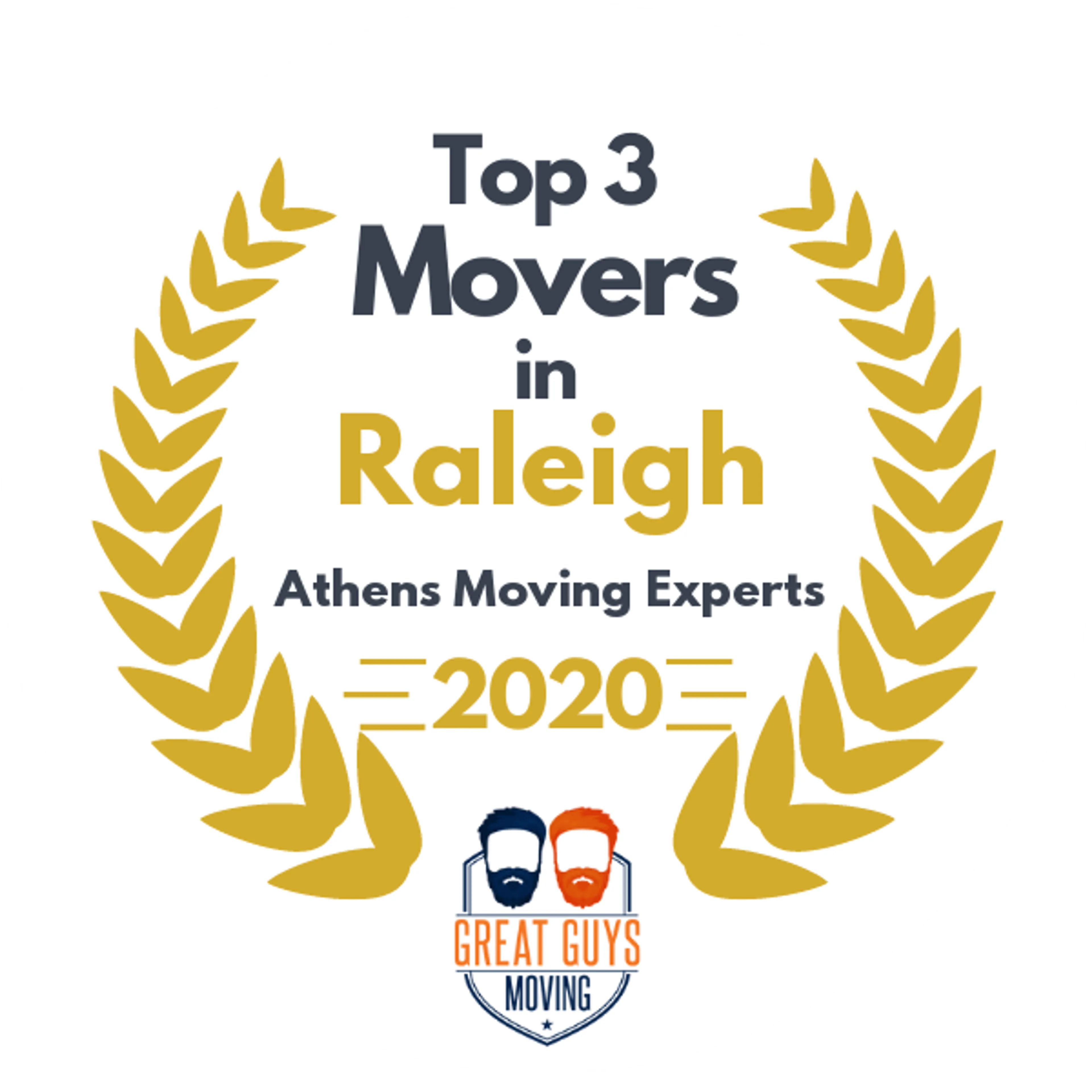 Top 3 Movers in Raleigh, NC 2020 award