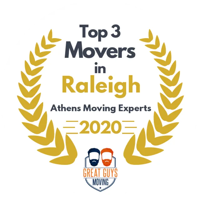 Top 3 Movers in Raleigh, NC 2020 award