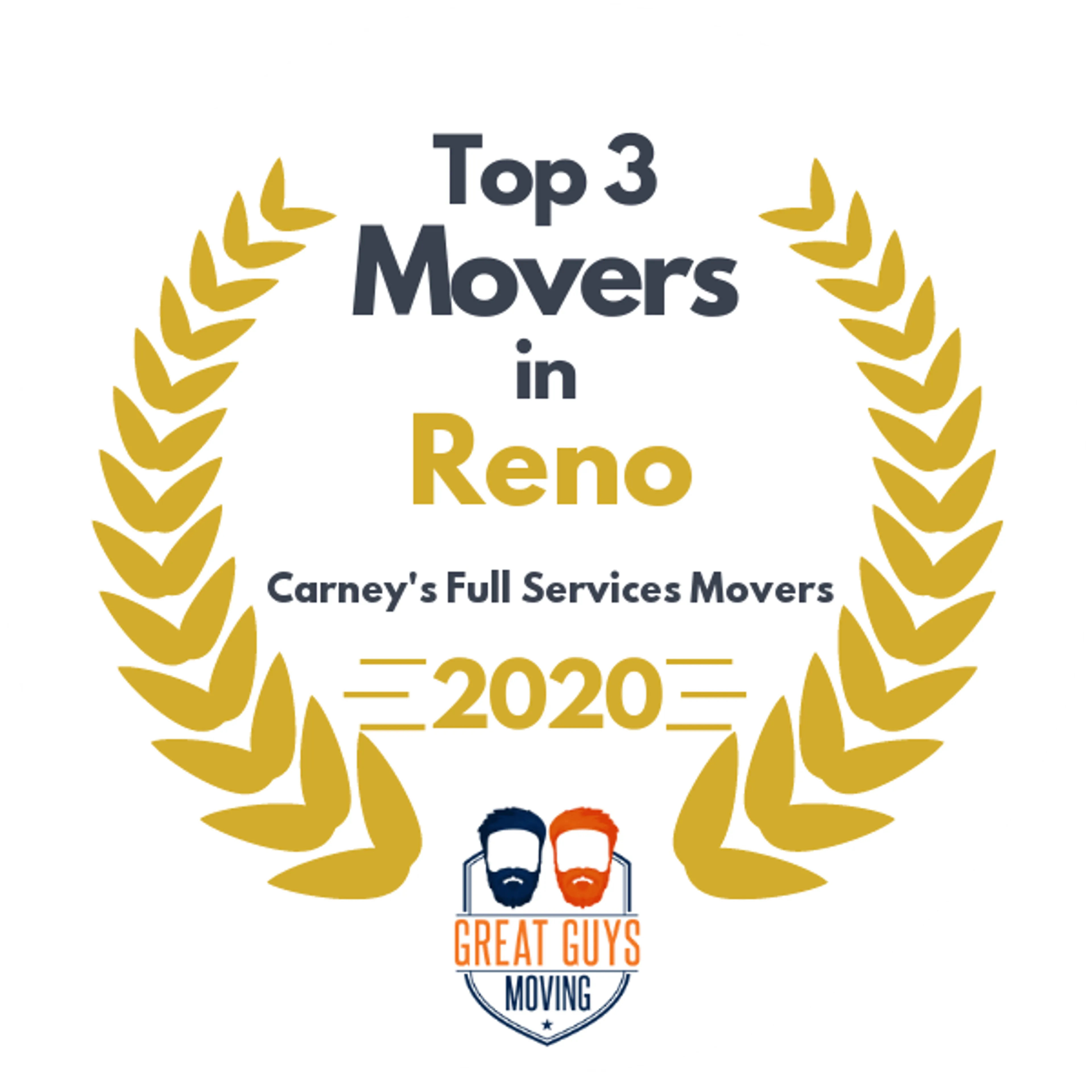 Top 3 Movers in Reno, NV 2020 award