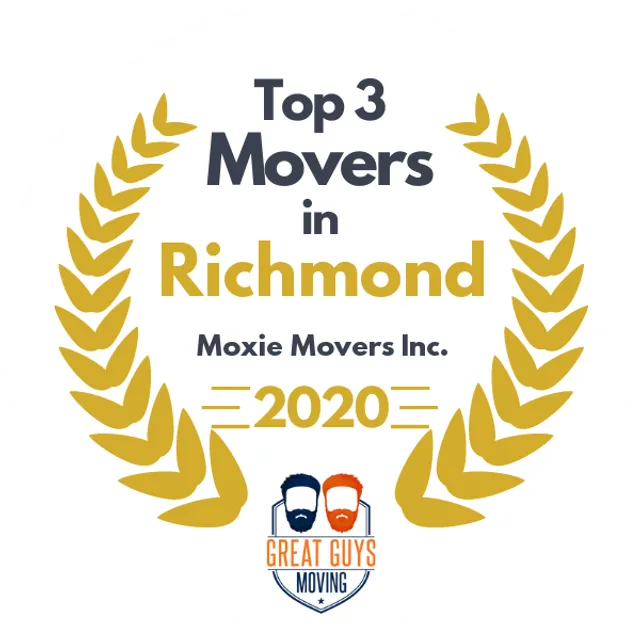 Top 3 Movers in Richmond, VA 2020 award