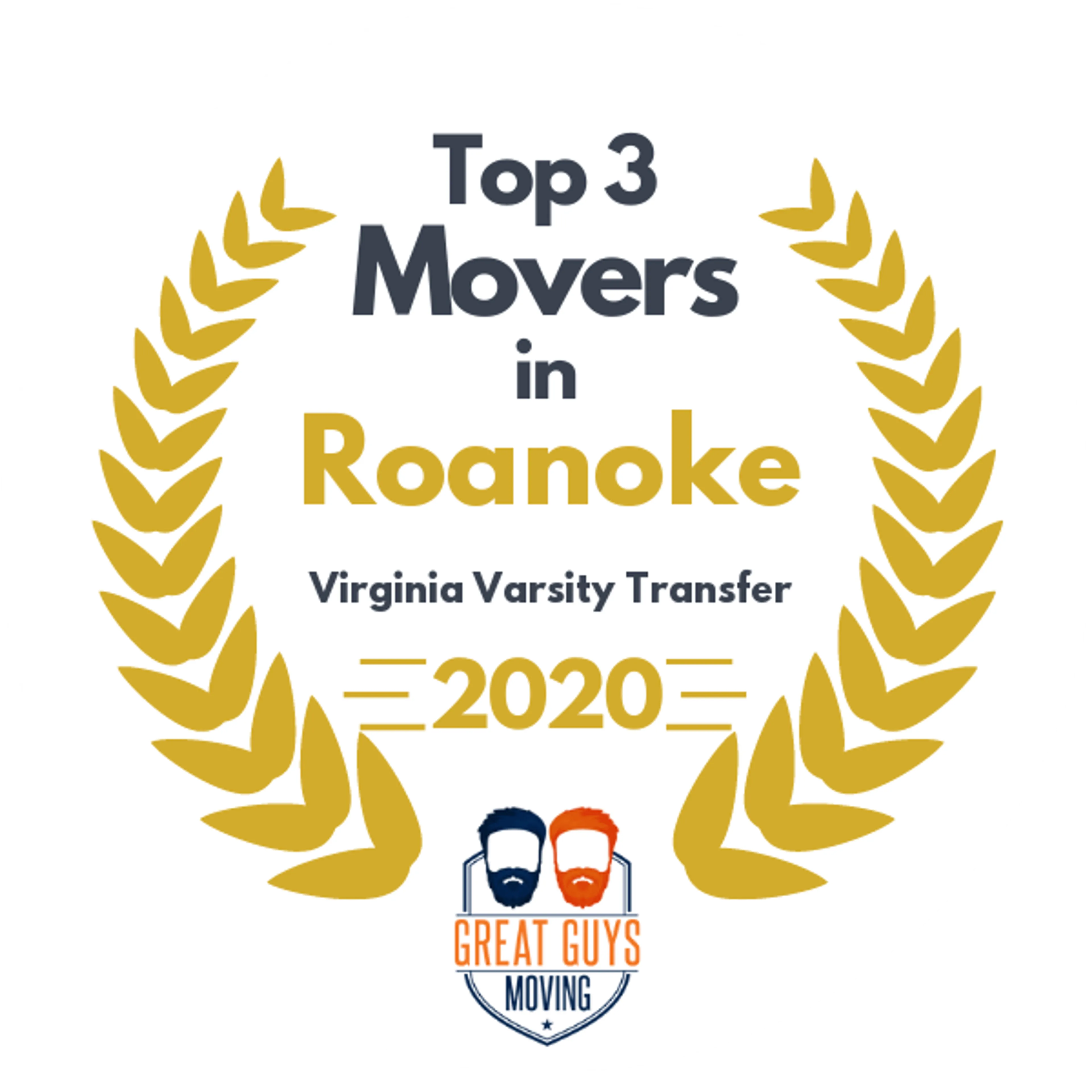 Top 3 Movers in Roanoke, VA 2020 award