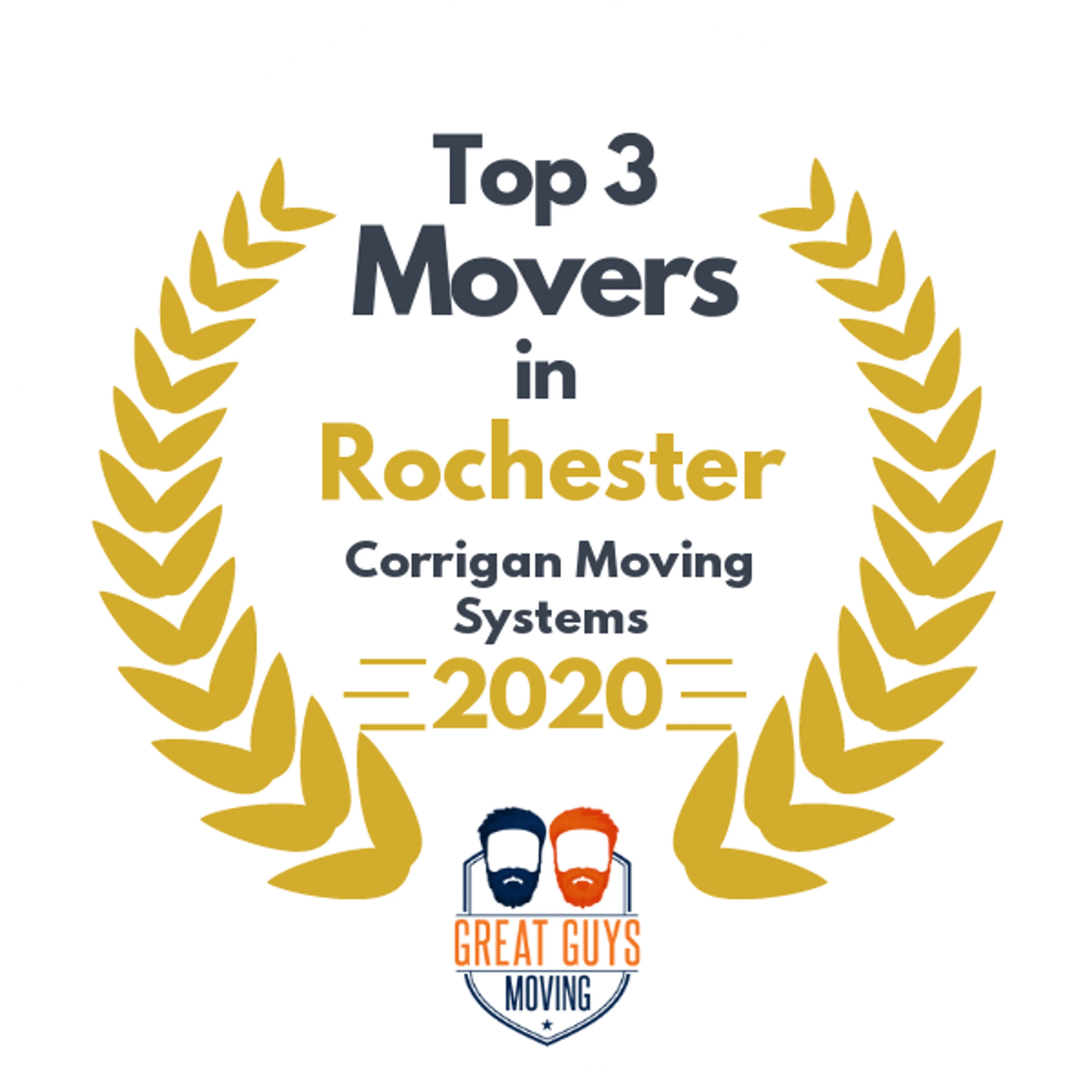 Top 3 Movers in Rochester, NY 2020 award